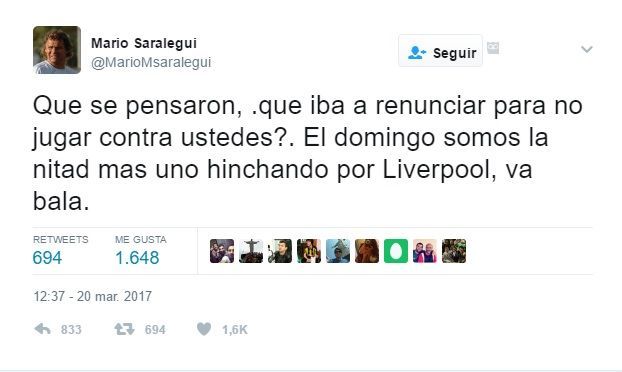 Despiden a entrenador uruguayo por polémico mensaje en Twitter - tuit-dt-uruguayo