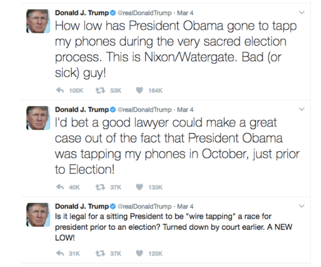 Trump no utilizó literalmente la frase intervención telefónica: Sean Spicer - tuits-trump