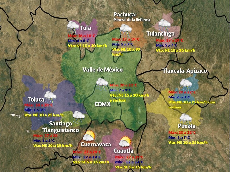 Chubascos y posibles granizadas en el Valle de México - vdm-0303