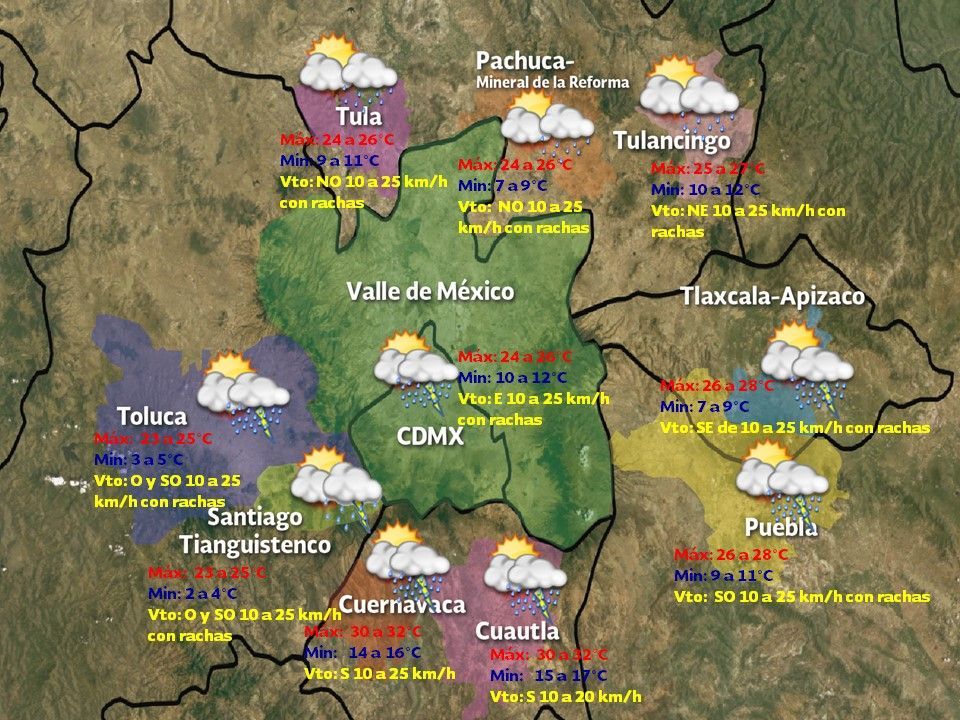 Chubascos y granizadas afectarán el occidente y centro del país - vdm-2603