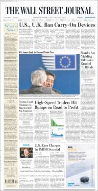 AMLO y el Ejército en las primeras planas de los periódicos - wsj