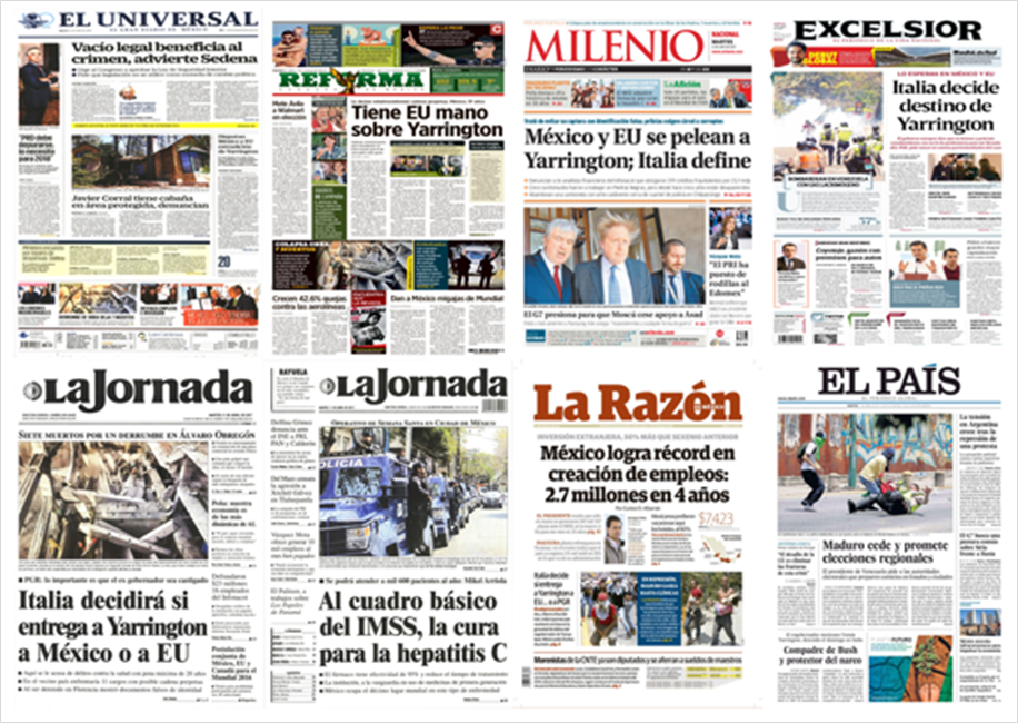 Empleos y Tomás Yarrington en las portadas del martes - 1104