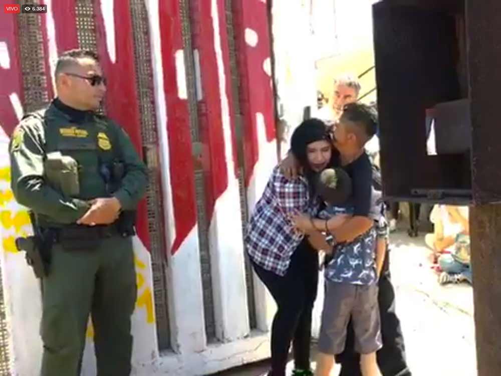 Abren frontera para reencuentro familiar - 1666337