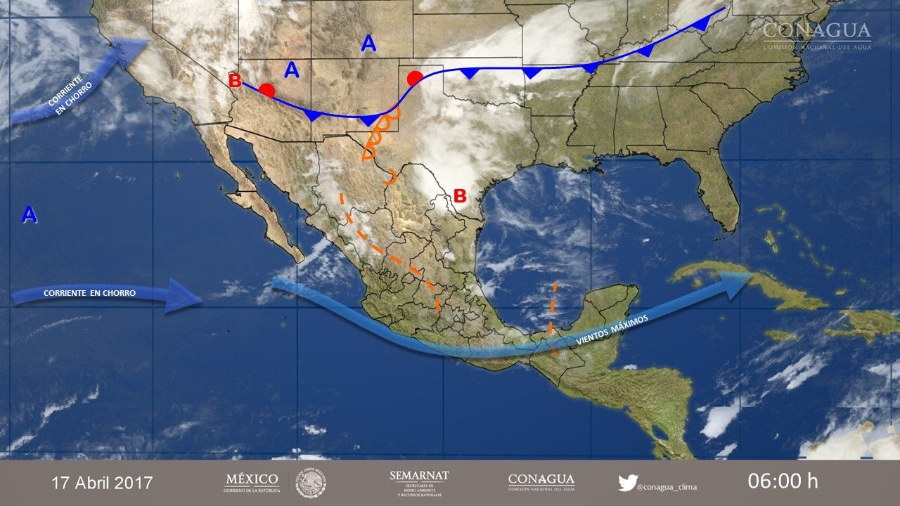 Vientos fuertes y tormentas puntuales en la mayor parte del país - 17042