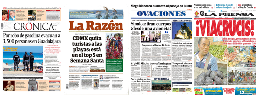 Tomás Yarrington y la Semana Santa en las portadas del jueves - 2-1