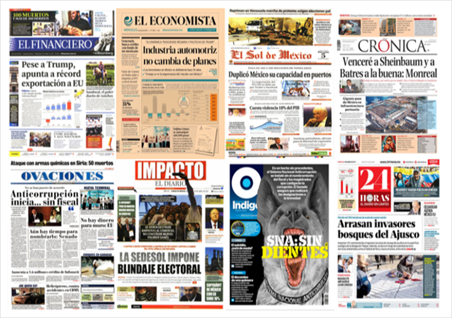 El Senado en las primeras planas del miércoles - 2