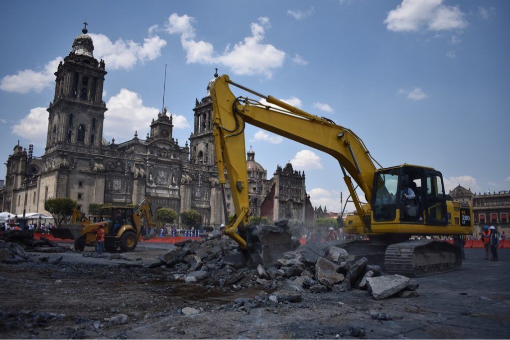 Remodelación del Zócalo terminaría antes de septiembre - 58faae586e6bf592620023-1024x683