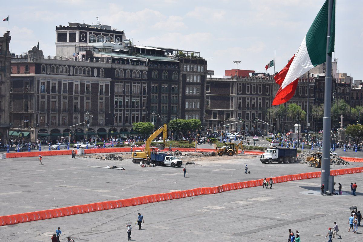Remodelación del Zócalo terminaría antes de septiembre