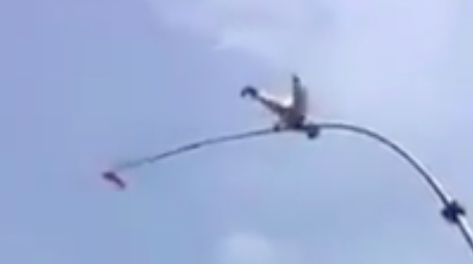 #Video Acróbata chino cae desde una altura de cuatro pisos