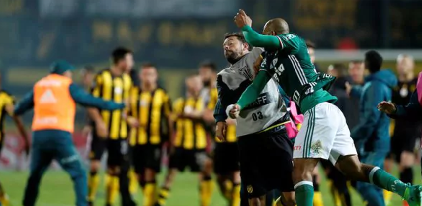#Video Peñarol y Palmeiras terminan a golpes en la Libertadores #Video Peñarol y Palmeiras terminan a golpes en la Libertadores
