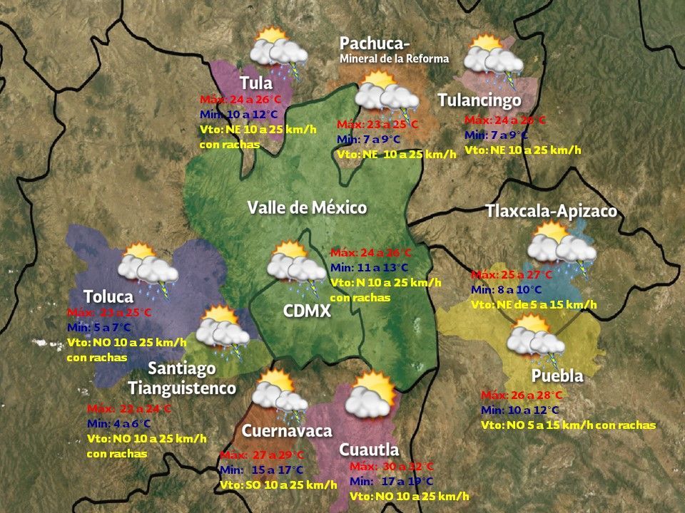 Vientos fuertes y tormentas puntuales en la mayor parte del país - VDM-1704