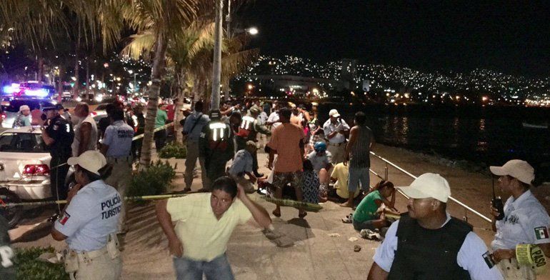 Ejecución de hombre deja siete heridos en Acapulco