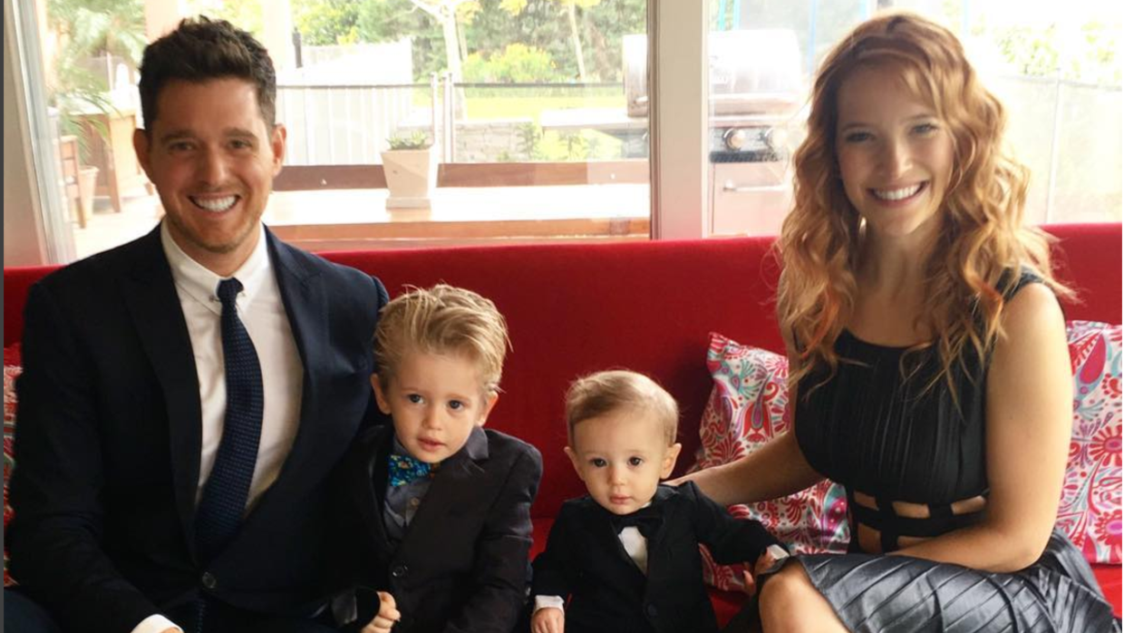 Esposa de Michael Bublé habla sobre el cáncer de su hijo Noah