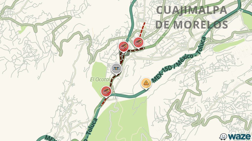 Carambola en la México-Toluca deja una persona lesionada - carambola-2