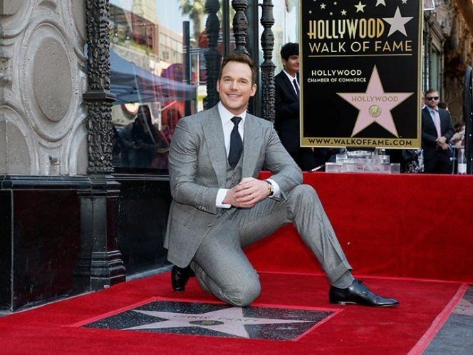 Chris Pratt recibe estrella en el Paseo de la Fama de Hollywood