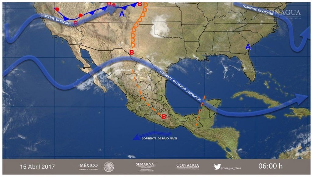 Pronostican tormentas fuertes en 13 estados del país - clima-15-abr-1024x584