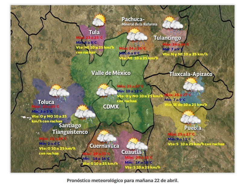 Frente frío provocará descenso de temperaturas en el norte del país - clima-22-abr-valle