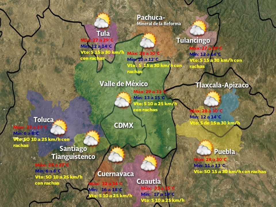 Prevén temperaturas de hasta 31 grados en la Ciudad de México - clima-29-abrcdmx