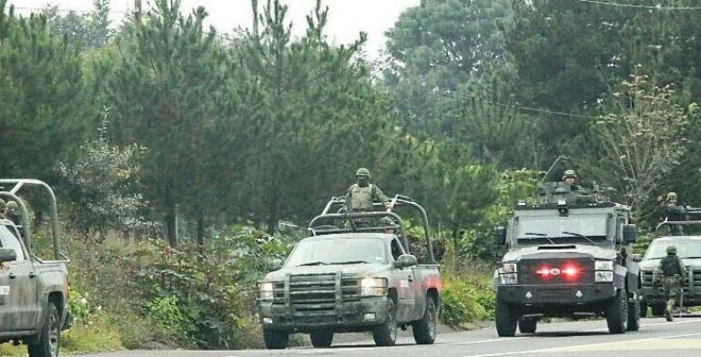 Choque de militares deja ocho heridos en Michoacán Choque de militares deja ocho heridos en Michoacán