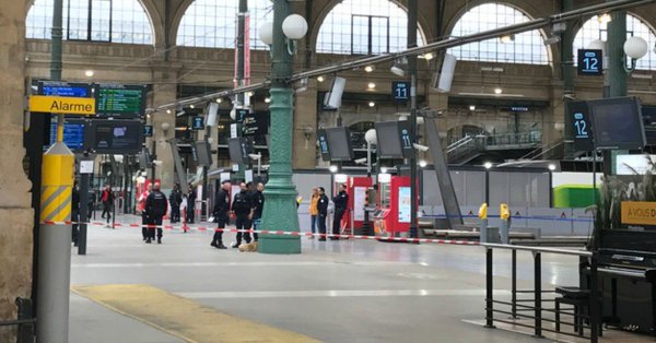 #Video Detienen a hombre armado con cuchillo en estación de tren en París - estación-tren-paris