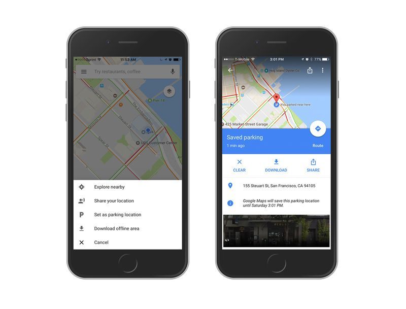 Google Maps sabrá dónde estacionó el coche - google-parking