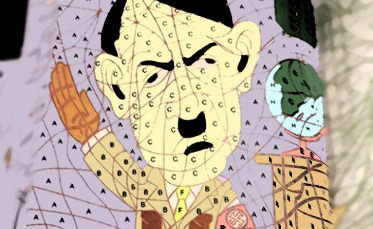 A la venta libro de colorear con imagen de Hitler - hitler-2