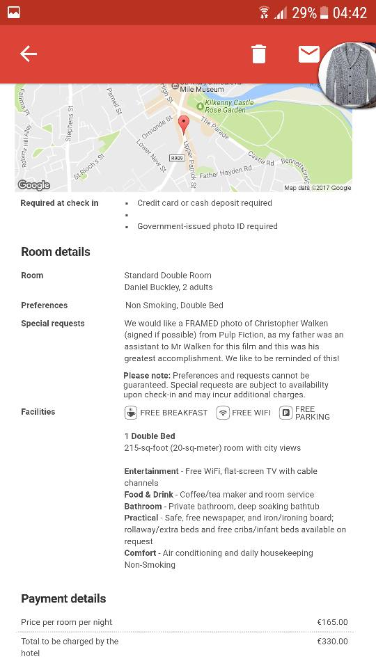 Hotel de Irlanda cumple la increíble petición de un cliente - hotel-reservación