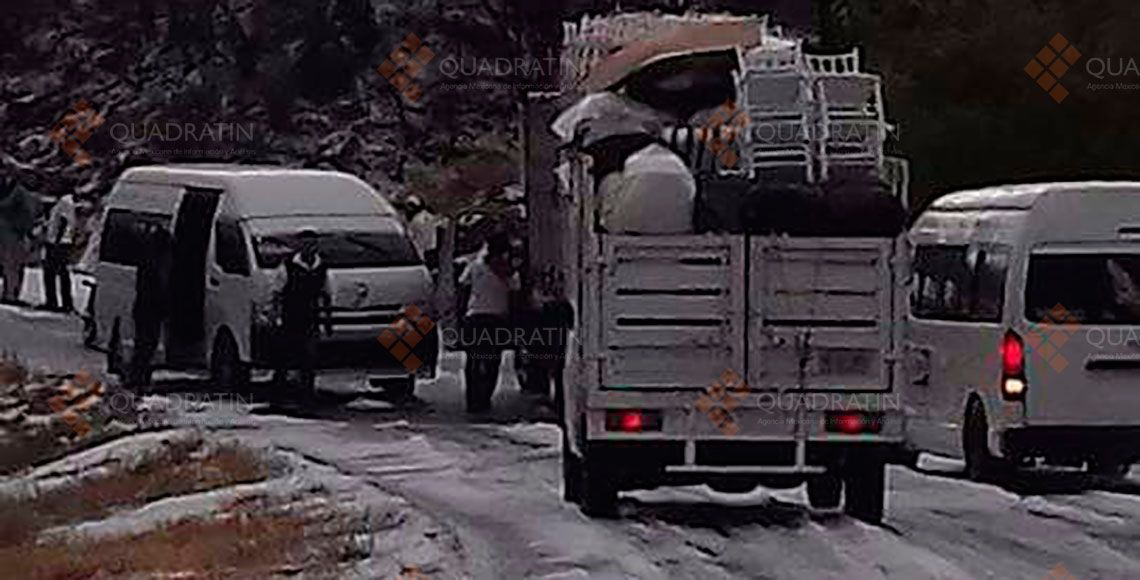 Video: granizada azota la México-Cuernavaca y Oaxaca - huitzo1