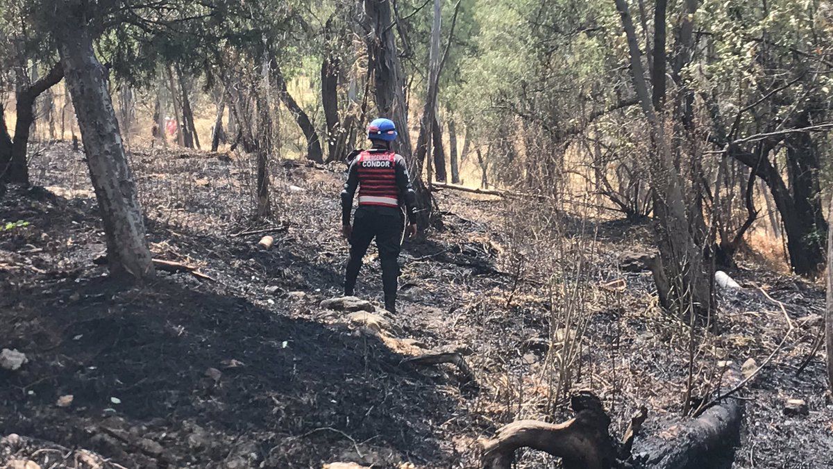Incendio en el Cerro de la Estrella