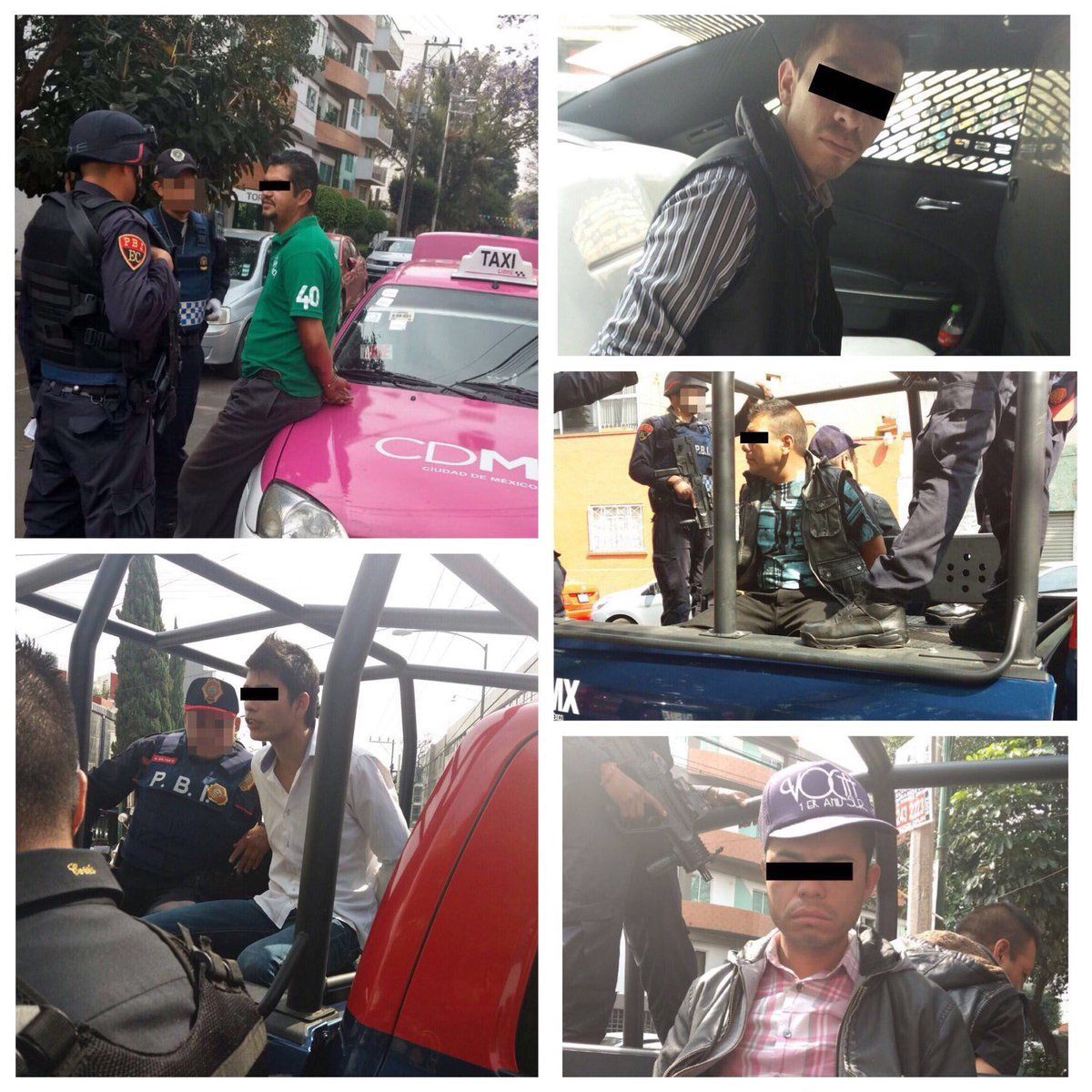 Detienen a cinco que pretendían robar con pistola de juguete en la Del Valle - intento-asalto