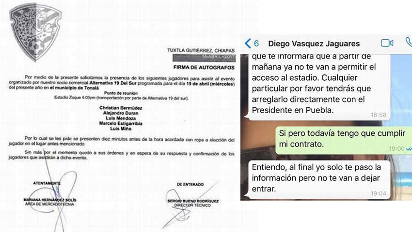 Jaguares separa a Mateus Gonçalves por no asistir a firma de autógrafos - jaguares-chiapas