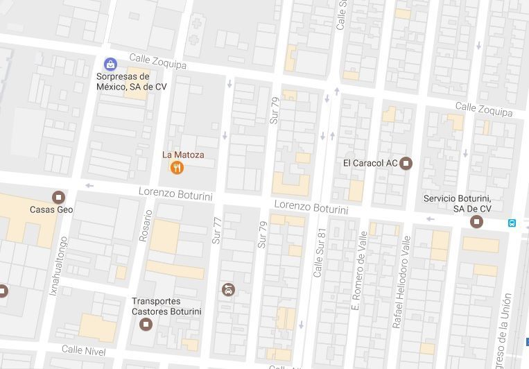 Camión cae a socavón en Venustiano Carranza - mapa