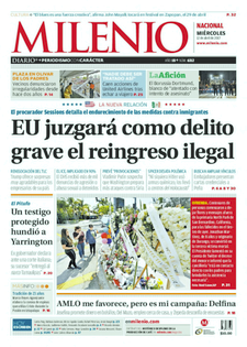 Estados Unidos y Peña Nieto en las portadas del miércoles - milenio