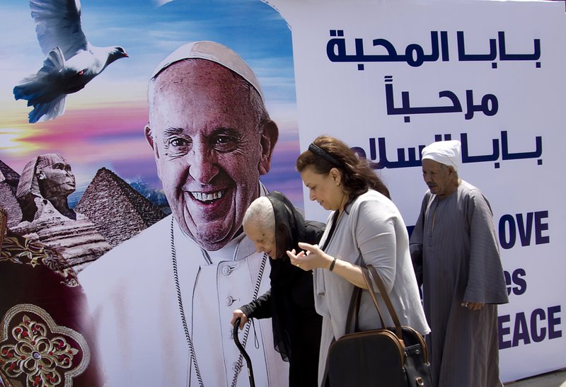 Papa Francisco llega a Egipto
