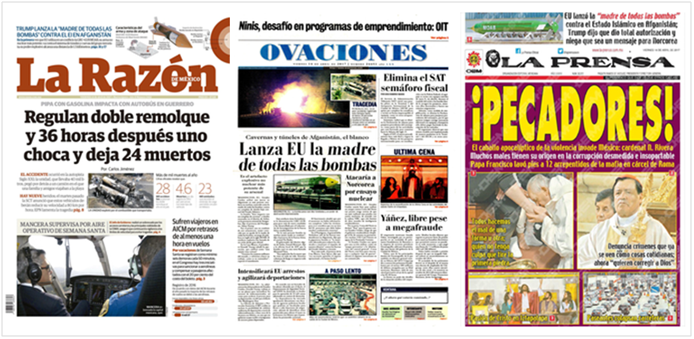 Bombardeo de EE.UU. acapara las primeras planas de México y el mundo - portadas-1