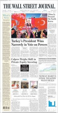 Javier Duarte y Turquía en primeras planas del lunes - portadas-17-abril-twsj