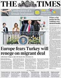 Javier Duarte y Mike Pence en primeras planas del martes - portadas-18-abril-times