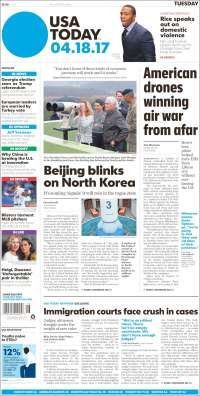 Javier Duarte y Mike Pence en primeras planas del martes - portadas-18-abril-usat