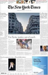 Trump y Theresa May en primeras planas del miércoles - portadas-19-abril-nyt