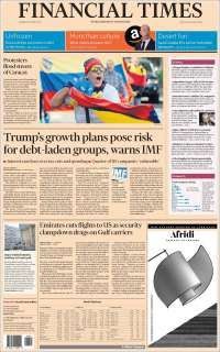 Duarte y Venezuela en primeras planas del jueves - portadas-20-abril-financial