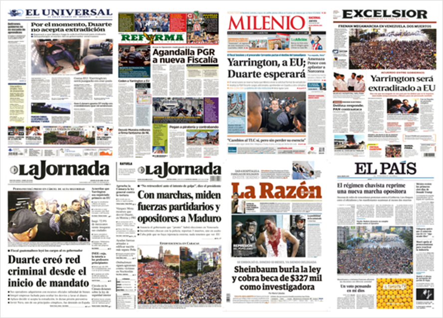 Duarte y Venezuela en primeras planas del jueves