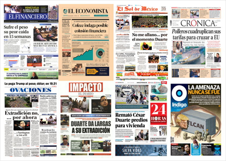 Duarte y Venezuela en primeras planas del jueves - portadas-20-abril1