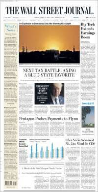 TLC y Trump en primeras planas del viernes - portadas-28-abril-twsj