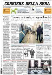 Remesas y Rusia en primeras planas del martes - portadas-4-abril-italia