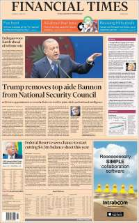 Muro fronterizo, Carstens y Trump en primeras planas - portadas-6-abril-financial