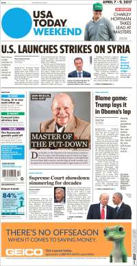 Videgaray, Siria y Trump en primeras planas - portadas-7-abril-usat