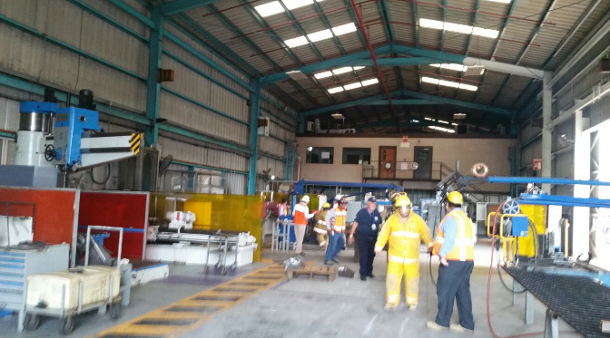 Incendio en planta de Parque Industrial Reynosa