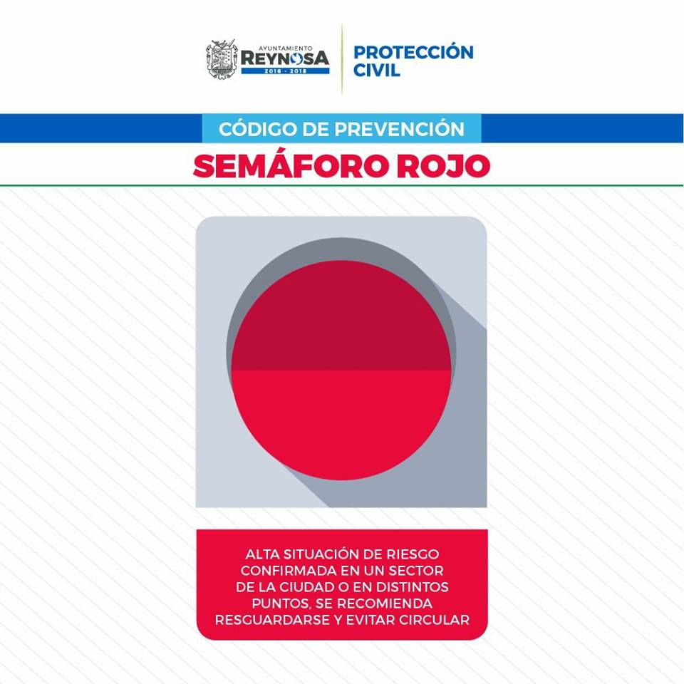 Alerta en Reynosa tras balaceras y bloqueos - semaforo-rojo-reynosa
