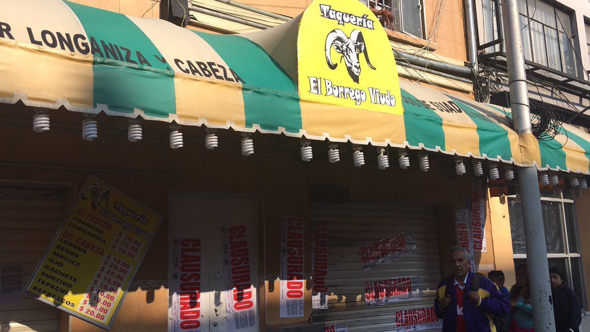 Clausuran otra vez 'El Borrego Viudo' - taqueria