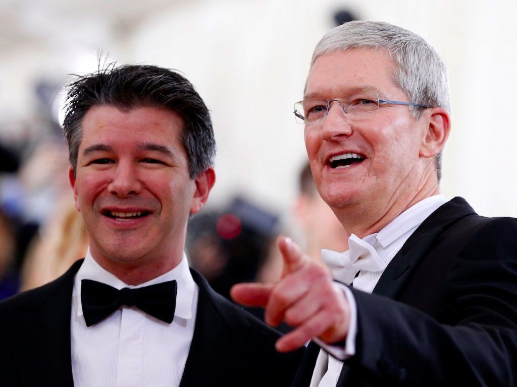 Apple amenazó con expulsar a Uber de la App Store - tim-cook-travis-kalanich-reuters-1024x768